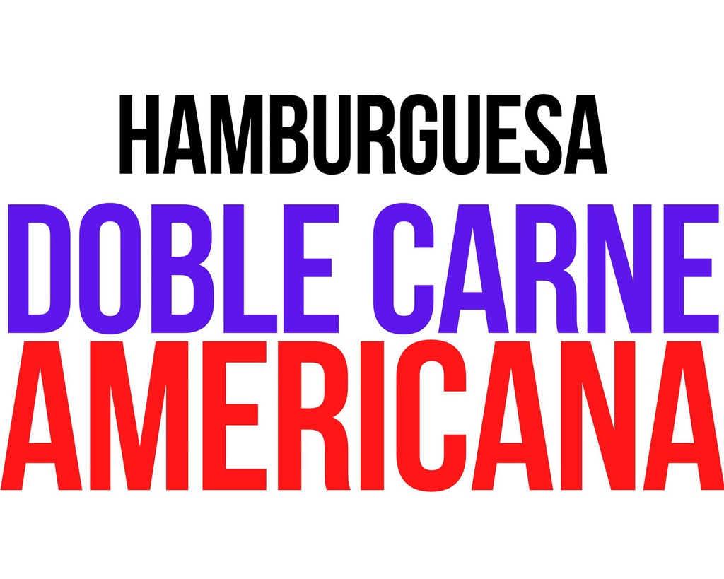 *HAM*DOBLE*AMERICANA