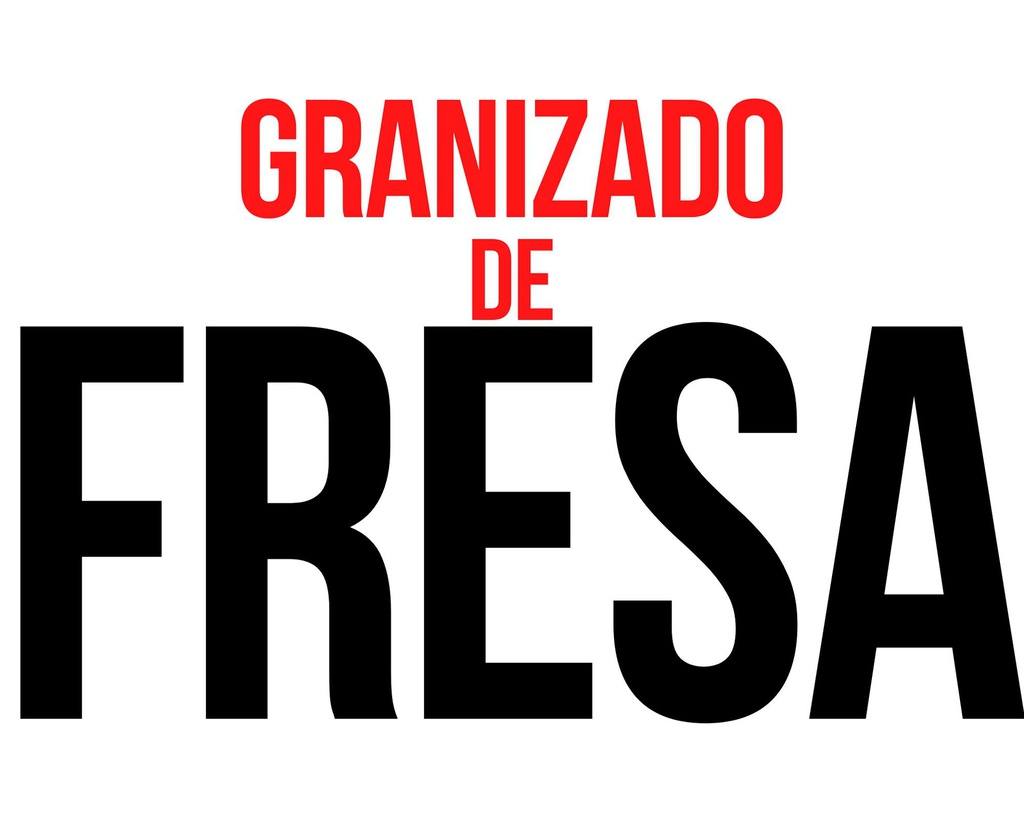 GRANIZADO*FRESA