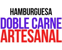 [16] Hamburguesa doble Carne Artesanal