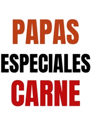 PAPAS*ESPECIALES*CARNE